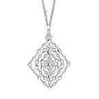 Beginnings Geometrical Lace Textured Pendant