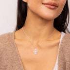 Beginnings Geometrical Lace Textured Pendant
