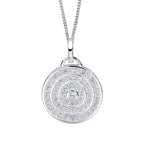 Beginnings Channel Set Circular Pendant