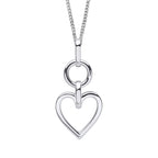 Beginnings Open Heart Drop Pendant