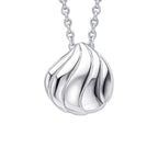 Beginnings Organic Wave Teardrop Slider Pendant
