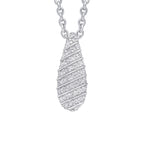 Beginnings Channel Set Droplet Pendant