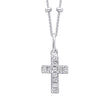Beginnings Small Cross Pendant with Cubic Zirconia