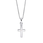 D For Diamond Mother of Pearl Cross Pendant with Diamond