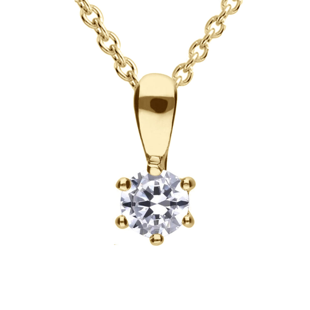 Diamonfire Six Claw Carat Pendant