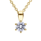 Diamonfire Six Claw Carat Pendant