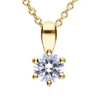 Diamonfire Six Claw Carat Pendant