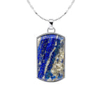 Fred Bennett Lapis Dog Tag Pendant