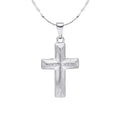 Fred Bennett Damascus Steel Cross Pendant