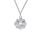 Beginnings Multi Bezel Set Cubic Zirconia Pendant