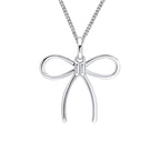 Beginnings Thin Bow Pendant