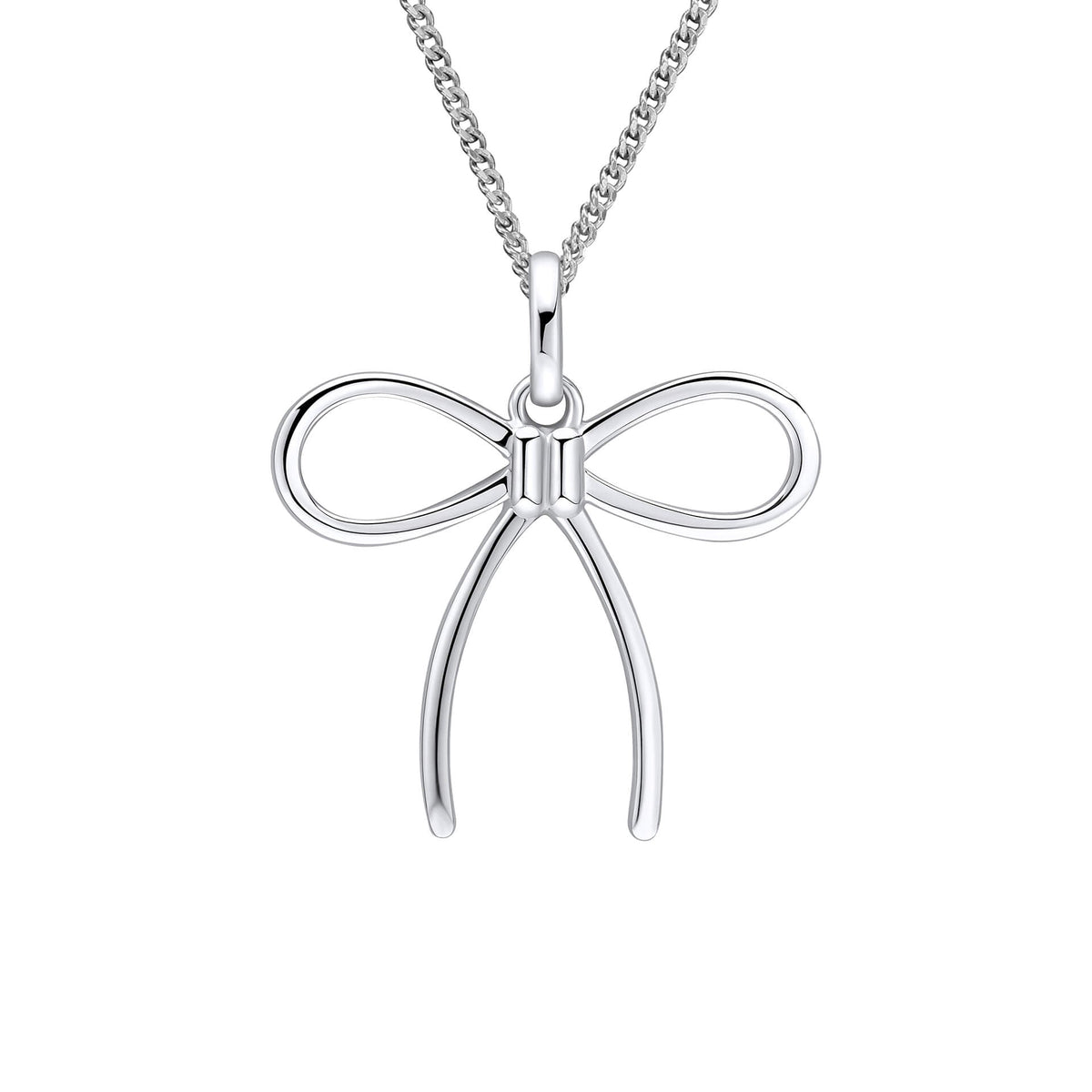 Beginnings Thin Bow Pendant