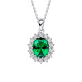 Diamonfire Oval Pendant with Surround