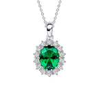Diamonfire Oval Pendant with Surround