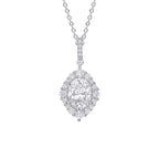 Diamonfire Oval Cluster Pendant