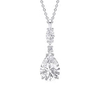 Diamonfire Teardrop and Marquise Drop Pendant