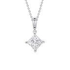 Diamonfire Princess Cut Drop Pendant