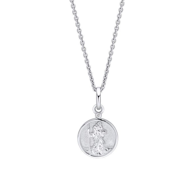 D For Diamond Saint Christopher Pendant
