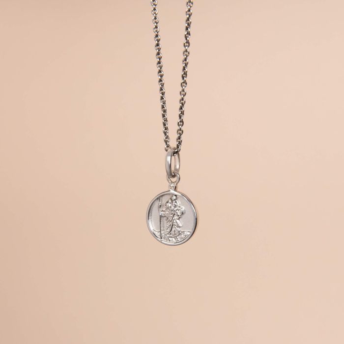 D For Diamond Saint Christopher Pendant