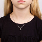 D For Diamond Heart Pendant with Diamond