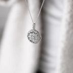 Diamonfire Round Medallion Filigree Locket