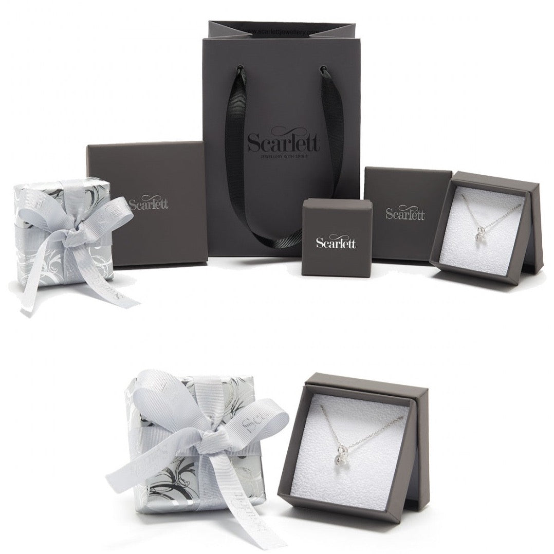 Charm de plata personalizado con flor Nomeolvides