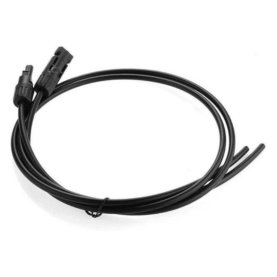 Pair of 5m single core extension cable leads 6.0mm for solar panels and solar charging kits
