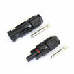 Pair of MC4 cable connectors / plugs for solar panels, extension leads or photovoltaic systems