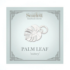 Breloque en argent feuille de palmier Monstera