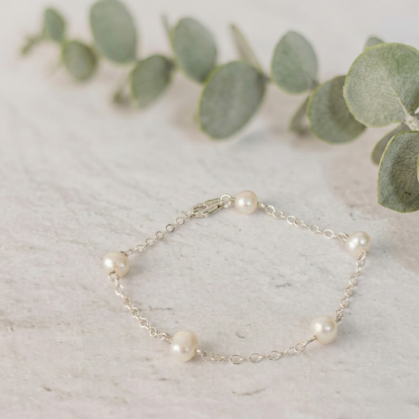 Freshwater Pearl Chain Bracelet