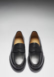 Black Leather Loafers, Welted Leather Sole