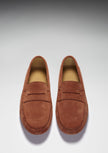 Penny Driving Loafers, rust suede