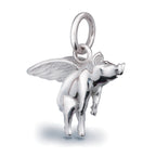 Amuleto de plata "Cuando los cerdos vuelen"