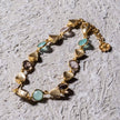 Gold Sara Mixed Gemstone Bracelet Pariba Onyx, Smoky Quartz & Rose Quartz