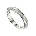 Beginnings Crossover CZ Ring