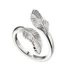 Beginnings Feather Wrap Around Ring
