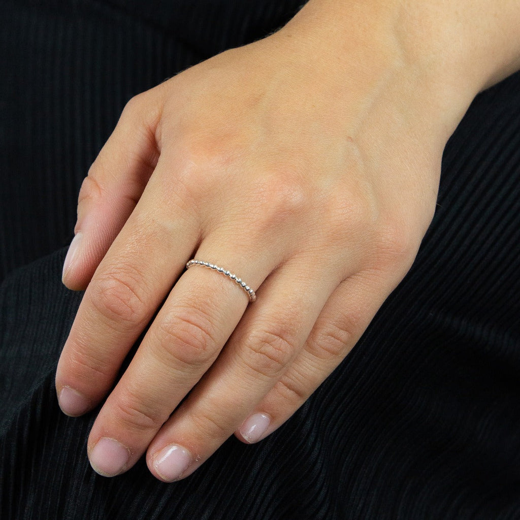 Beginnings Thin Beaded Ring