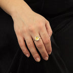Beginnings Hammered Disc Ring