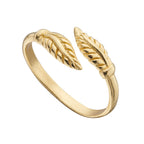 Beginnings Feather Wrap Around Toe Ring