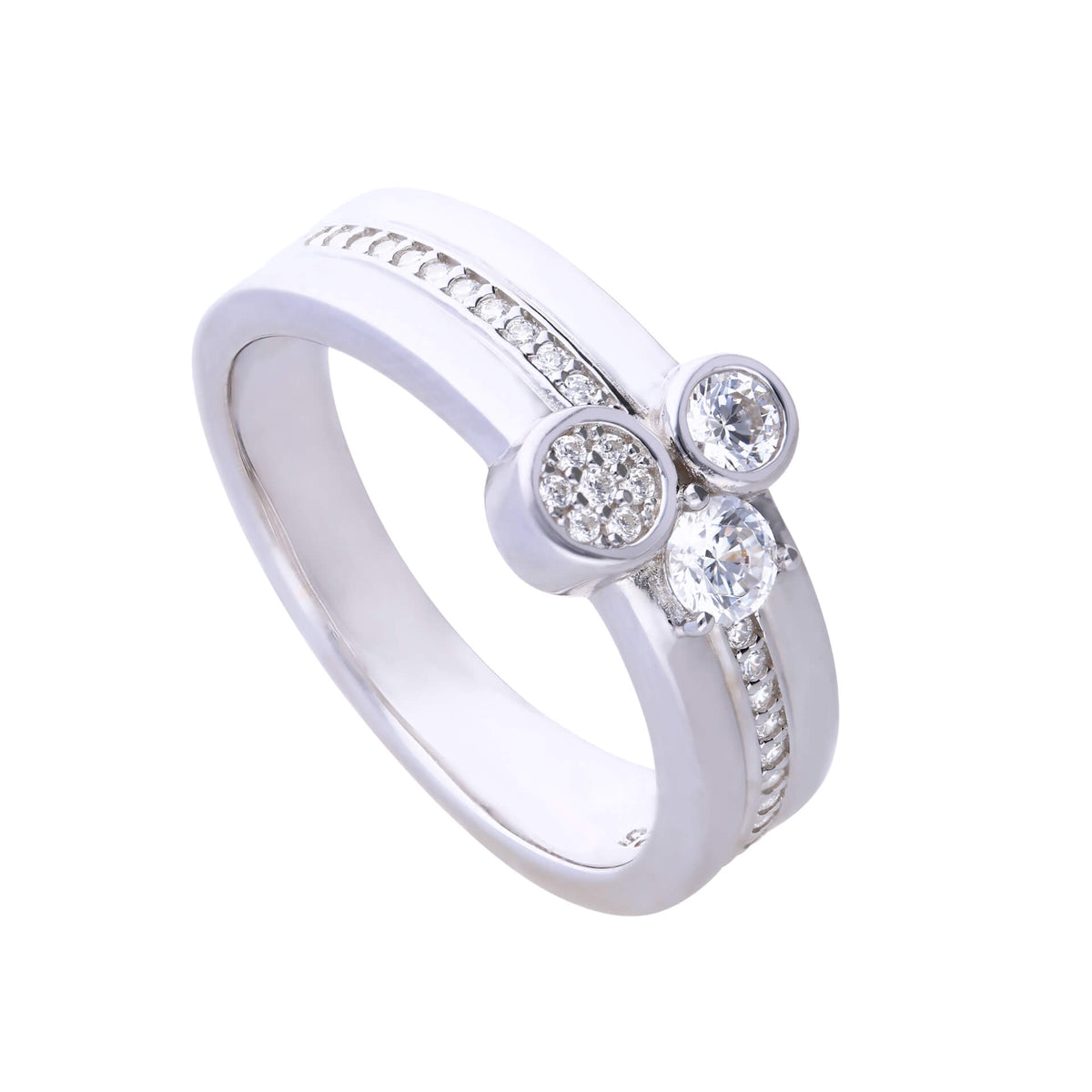 Diamonfire Triple Stacked Band Ring