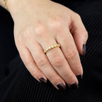 Beginnings Millegrain Edge Cubic Zirconia Ring