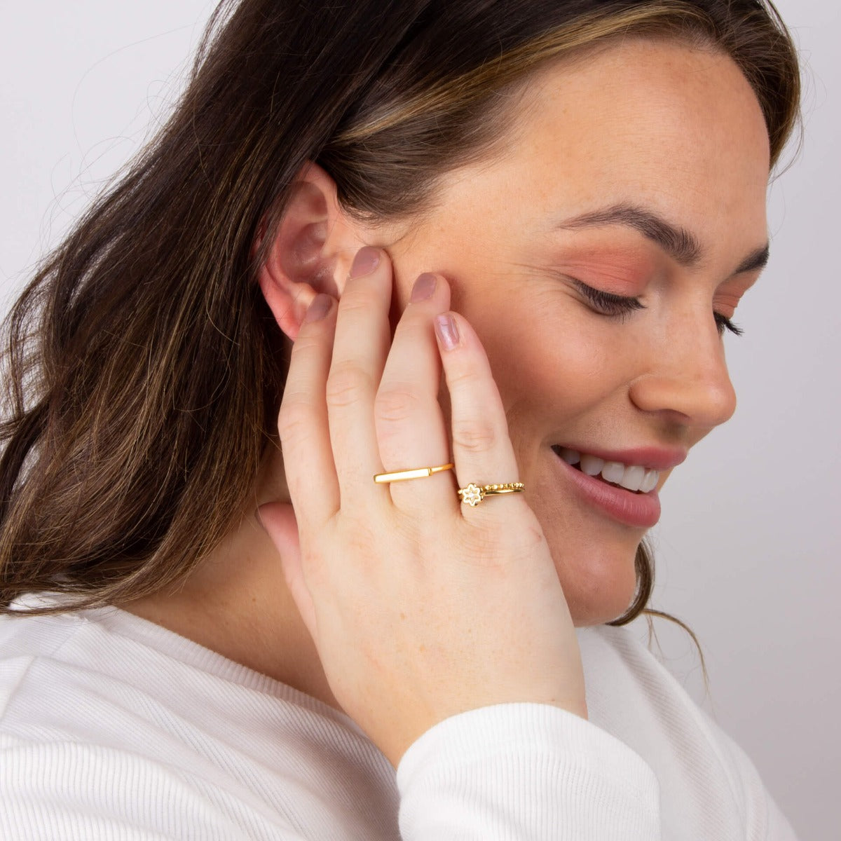 Beginnings Elongated Bar Ring