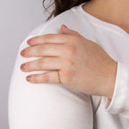 Beginnings Dainty Beaded Ring with CZ