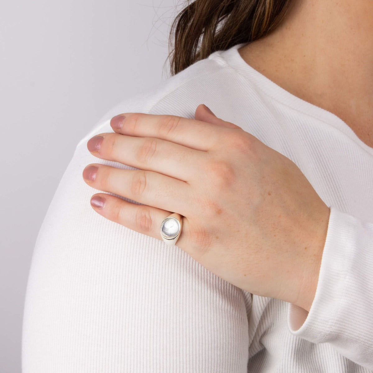 Beginnings Diamond Cut Signet Ring