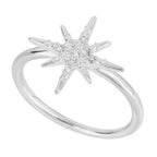 Beginnings Starburst Ring with CZ