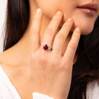 Diamonfire Oval Trilogy Ring