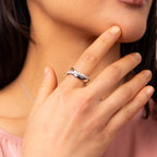 Diamonfire Triple Twist Ring