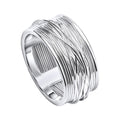 Beginnings Wrapped Wire Wide Band Ring