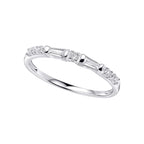 Beginnings Baguette Cut Half Eternity Ring