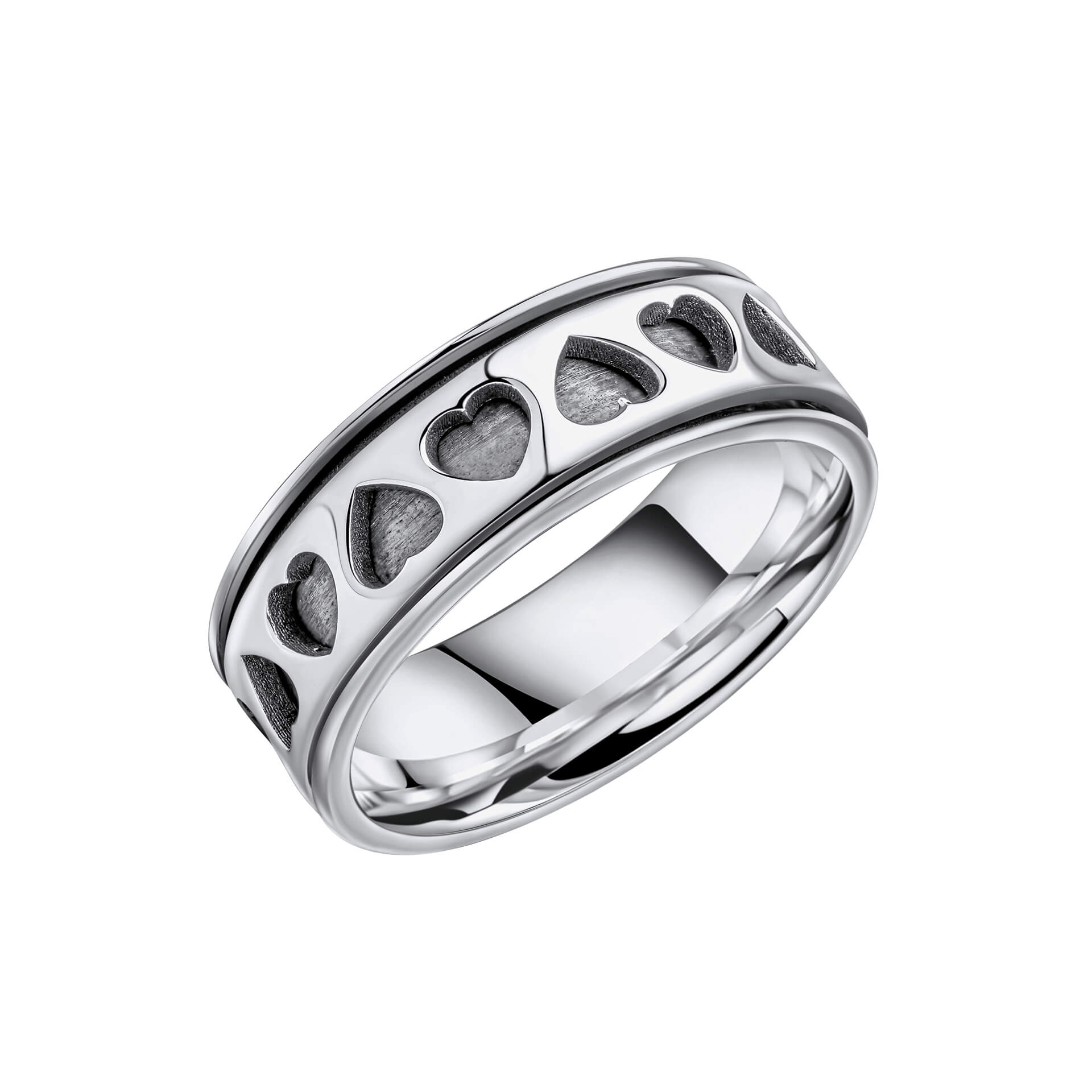 Beginnings Heart Cut Out Design Spinner Ring